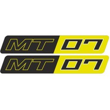 YAMAHA Yamaha Yamha Mt07 Uyumlu Sarı 15X2 Cm Damla Sticker