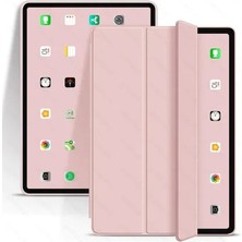 Case 4U Apple iPad Air 10.9 2022 (5.Nesil) Katlanabilen Standlı Tablet Kılıf Rose Gold