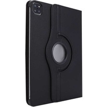 Case 4U Apple iPad Air 10.9 2022 (5.Nesil) Uyku Modlu 360 Derece Dönebilen Standlı Tablet Kılıfı Kırmızı