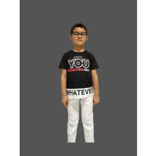 Cefri Çocuk Beyaz Keten  Pantolon