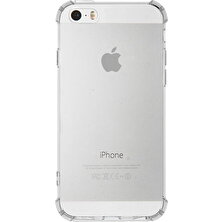 Kzy Apple iPhone 5s Kapak Köşe Korumalı Airbag Antishock Silikon Kılıf