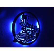 Alda Tren LED Işıklı Duvar Tablosu