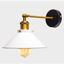 Riolight  Retro Eskitme Mafsallı Hareketli Başlık Aplik Şapka ÇAPI:22CM