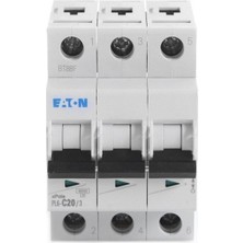 Eaton 286602 Minyatür Devre Kesici - 6ka - C Eğrisi - 3X20A