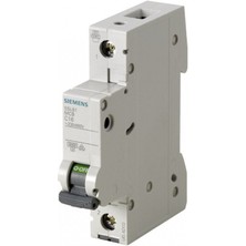 Sıemens 5SL6116-6 16A 1 Fazlı 70 mm Anahtarlı Otomatik Sigorta 6ka B Tipi Çabuk Karakterli