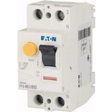 Eaton 286496 Artık Akım Devre Kesiciler (Ac Tipi) 2X40A, 6ka, 30MA