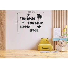 Leylaser 120 x 80 cm Twinkle Twinkle Little Star Ahşap Duvar Yazısı