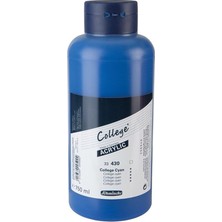 Schmincke : College Serisi Akrilik Boya : 750 ml : College Cyan