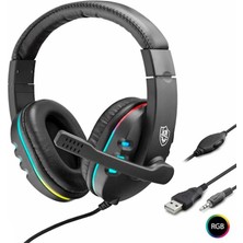 Karler KR-GM102 USB Kablolu Mikrofonlu Oyuncu Kulaklığı