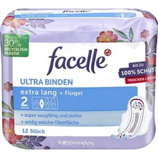 Facelle Ped Ultra Ekstra Uzun Kanatlı 12'Li