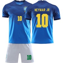 Lyle 2021 Brazil Club Home Yetişkin ve Çocuk Futbol Forması 10 Neymar Jr (Yurt Dışından)