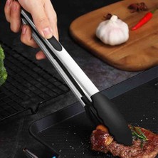 Meaty & Cheesy Silikon Uçlu Barbekü Mangal Maşası (30 Cm)