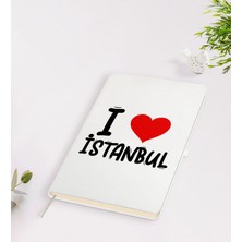 Bk Gift I Love Şehir Serisi Beyaz Defter - Model 1