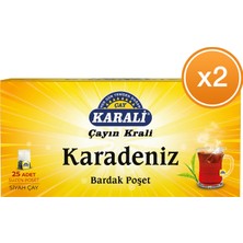 Karali Çay Karadeniz Bardak Poşet Çay 25'li x 2 Paket