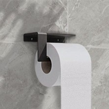 Risingmaber Metal Banyo Havlu Askılığı & Tuvalet Kağıdı Askılığı 2li Set Mat Siyah.