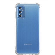 Case World Samsung Galaxy M52 ile Uyumlu Kapak Köşe Korumalı Airbag Antishock Silikon ile Uyumlu Kılıf