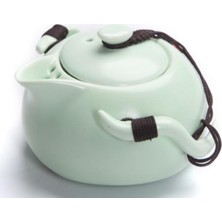 Çay Seti1 Pot 4 Bardak Seyahat Çantası Ding Fırın Çay Setleri Taşınabilir Seyahat Çay Seti Hızlı Fincan Çay Potu Su Isıtıcısı Gaiwan Çay Setleri | Çaydanlıklar (Çay Setleri Yeşil)(Yurt Dışından)