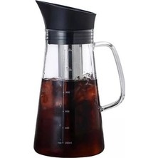 Cam Kahve Makinesi Hot soğuk Çift Fonksiyonlu Kahve Makinesi Soğuk Ekstresi Buz Brewed Su Şişesi Paslanmaz Filtre Cezve(Yurt Dışından)