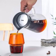 Cam Kahve Makinesi Hot soğuk Çift Fonksiyonlu Kahve Makinesi Soğuk Ekstresi Buz Brewed Su Şişesi Paslanmaz Filtre Cezve(Yurt Dışından)