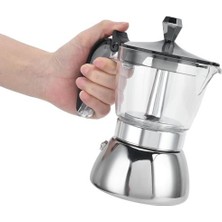 4 Bardak Paslanmaz Çelik Kahve Makinesi Stopetop Moka Pot Kahve Makinesi Mutfak Malzemeleri | Kahve Tencere(Yurt Dışından)