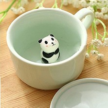 Kahve Süt Çay Seramik Kupalar 3D Hayvan Sabah Kupası ile Panda Içinde En Iyi Hediye Sabah Içecek Düğün Doğum Günleri | Bira Steins(Yurt Dışından)