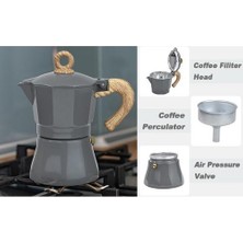 Taşınabilir Espresso Kahve Pot Su Isıtıcısı Ev Mutfak Alüminyum Pot Filtre Pot Moka Pot Set Kahve Gereçleri | Kahve Kapları(Yurt Dışından)