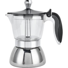 200 ml Italyan Kahve Makinesi Pot Mocha Espresso Percolator Pot Moka Kahve Su Isıtıcısı Kafeterya Ev Açık Stopetop Cafe Aracı | Kahve Kapları(Yurt Dışından)