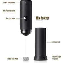 Elektrikli Süt Frother Blender El Taşınabilir Içecek Mikser Çift Katmanlı Yumurta Çırpıcı Köpük Kahve Makinesi Cappuccino Kahve Gıda | Yumurta Çırpıcı(Yurt Dışından)