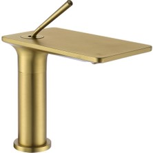 Fontana FJ-5012 Lavabo Bataryası Fırçalanmış Altın