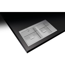 Teka - Zenıt RS15 2b 86 Auto Pro - Ankastre Kumanda Sifonlu Eviye - Paslanmaz Çelik - 86 cm - 115030016