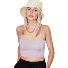 Pikka Online Kadın Askılı Şık Croptop Bluz