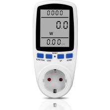 Coofbe Wattmetre Enerji Tüketim Ölçer Priz Yüksek Güç Uyarıcılı Sarfiyat Ölçer Ölçüm Priz 230V-3680W