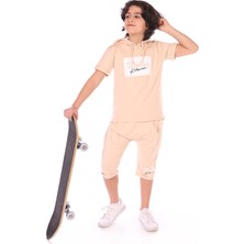 Toontoy Kids Toontoy Erkek Çocuk Toontoy Kids Wear Baskılı Bermudatakım