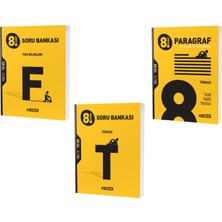 Hız Yayınları LGS 2023 8. Sınıf Fen Bilimleri - Türkçe - Paragraf Soru Seti 3 Kitap