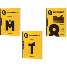 Hız Yayınları LGS 2023 8. Sınıf Matematik - Türkçe - Paragraf Soru Seti 3 Kitap