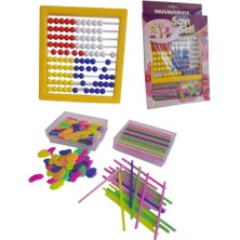 Monopol Mishap Seti Sarı ( Abaküs Fasulye Çubuk ) 1 Paket Monopol Sayı Boncuğu Seti Sarı