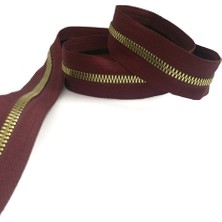 Hobizubi Çanta Fermuarı - Metal Diş - Bordo - 1 Adet