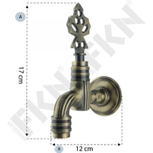 Fkn İkili Hamam Taslı Lüx Perlatörlü Antik Osmanlı Musluk (2 Musluk+1 Hamam Tası)