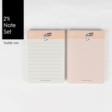 Munu Note Munuplanner -  Wanna Hug  2'li Note Set