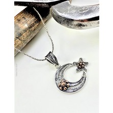 Doğan Silver Doğan Silvertelkari Işlemeli Ay Yıldız Tasarım Gümüş Kolye 21422