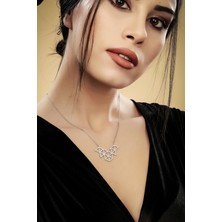 Doğan Silver Doğan Silvergümüş Rodyumlu Zirkon Taşlı Metaverse Kolye. DGN21259