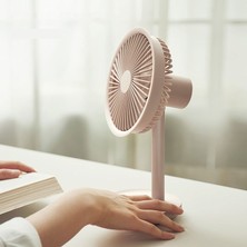 Mijia Masaüstü Fan 60 Derece Kafa Sallamak Yükseklik Rüzgar Hızı Ayarlanabilir 4000MAH Type-C Şarj Işığı Taşınabilir Fan Solo(Yurt Dışından)