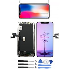 Turan Tech Apple iPhone x Ekran LCD Dokunmatik Oled  Tamir Seti + Ekran Koruyucu Hediye