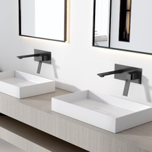 Fontana FJ-A3005 Mat Siyah Ankastre Lavabo Bataryası