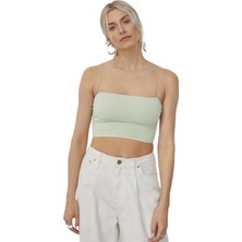 Pikka Online Kadın Askılı Şık Croptop Bluz