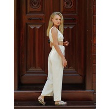 ALV Fashion Casual Beli Lastikli Pantolon Takımı