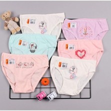 İlke İç Giyim Kız Çocuk Likralı Baskılı Bikini Külot 351 - 6 Adet