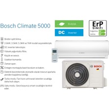 Bosch Climate 5000 RAC 3,5-2 Ibw A++ 12000 BTU/h Inverter Duvar Tipi Klima