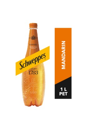 Schweppes Mandalina Aromalı Gazlı İçecek Pet 1 lt x 6 Adet