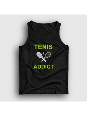 Presmono Unisex Siyah Addict Spor Tennis Tenis Atlet